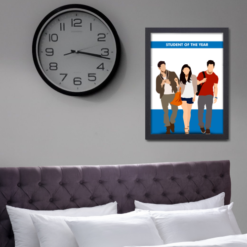 Student Of The Year Movie Poster Frame Bollywood Movies Artwork Framed Posters Canvas Painting Photo Frames for Wall Decor Bedroom Living Room Decoration Home Office Restraunt Cafe Decoration, student of the year poster, student of the year poster hd, student of the year poster design, student of the year poster font, student of the year 2 poster, student of the year movie poster, student of the year wall posters, student of the year poster hd, student of the year poster picture, student of the year poster 