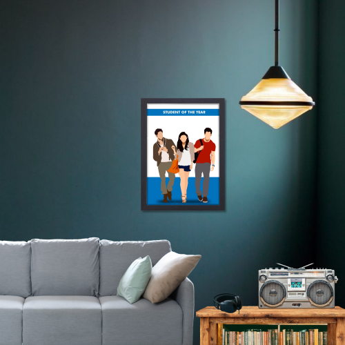 Student Of The Year Movie Poster Frame Bollywood Movies Artwork Framed Posters Canvas Painting Photo Frames for Wall Decor Bedroom Living Room Decoration Home Office Restraunt Cafe Decoration, student of the year poster, student of the year poster hd, student of the year poster design, student of the year poster font, student of the year 2 poster, student of the year movie poster, student of the year wall posters, student of the year poster hd, student of the year poster picture, student of the year poster 