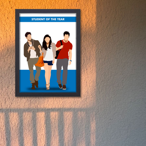 Student Of The Year Movie Poster Frame Bollywood Movies Artwork Framed Posters Canvas Painting Photo Frames for Wall Decor Bedroom Living Room Decoration Home Office Restraunt Cafe Decoration, student of the year poster, student of the year poster hd, student of the year poster design, student of the year poster font, student of the year 2 poster, student of the year movie poster, student of the year wall posters, student of the year poster hd, student of the year poster picture, student of the year poster 