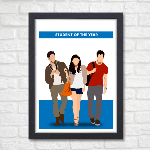 Student Of The Year Movie Poster Frame Bollywood Movies Artwork Framed Posters Canvas Painting Photo Frames for Wall Decor Bedroom Living Room Decoration Home Office Restraunt Cafe Decoration, student of the year poster, student of the year poster hd, student of the year poster design, student of the year poster font, student of the year 2 poster, student of the year movie poster, student of the year wall posters, student of the year poster hd, student of the year poster picture, student of the year poster 