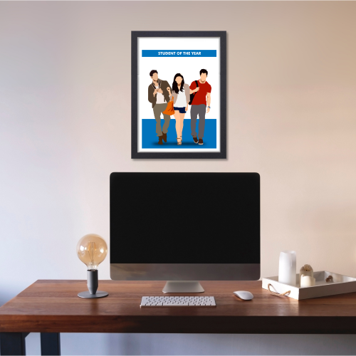 Student Of The Year Movie Poster Frame Bollywood Movies Artwork Framed Posters Canvas Painting Photo Frames for Wall Decor Bedroom Living Room Decoration Home Office Restraunt Cafe Decoration, student of the year poster, student of the year poster hd, student of the year poster design, student of the year poster font, student of the year 2 poster, student of the year movie poster, student of the year wall posters, student of the year poster hd, student of the year poster picture, student of the year poster 