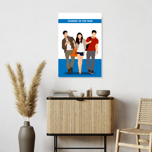 Student Of The Year Movie Poster Frame Bollywood Movies Artwork Framed Posters Canvas Painting Photo Frames for Wall Decor Bedroom Living Room Decoration Home Office Restraunt Cafe Decoration, student of the year poster, student of the year poster hd, student of the year poster design, student of the year poster font, student of the year 2 poster, student of the year movie poster, student of the year wall posters, student of the year poster hd, student of the year poster picture, student of the year poster 