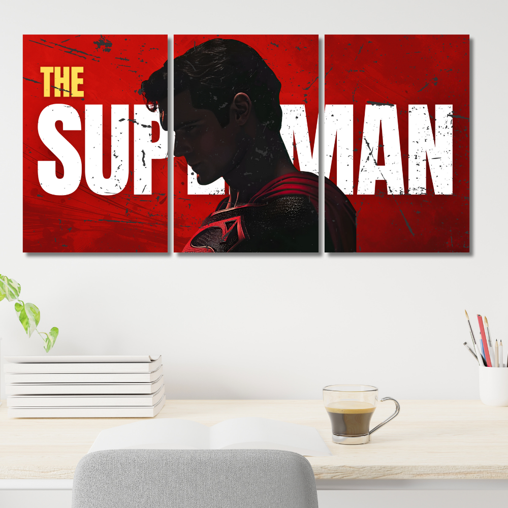 Superman 3-Piece Poster | DC Comics Superhero Wall Art