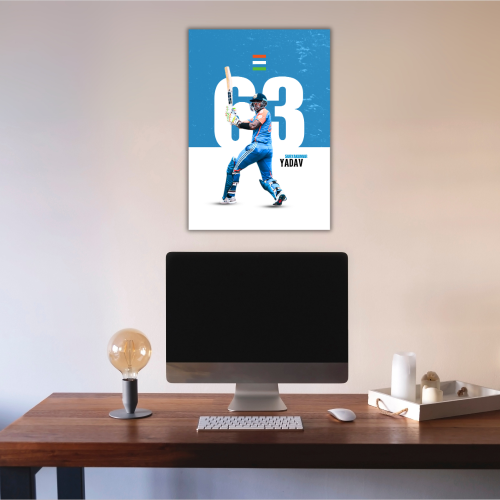 Surya Kumar Yadav Poster Frame Mr 360 Cricket Players Framed Posters Canvas Cricketers Photo Frames Cricketers Photos, Cricketers Photo frames, Indian Cricketers Posters, Indian Cricketer Framed, Virat Kohli, King Kohli, Rohit Sharma, Dhoni Frames, Framed Poster for wall decor, room decor, living room, diningroom, kitchen, turf, games room, sports aera poster Cricketers Photos, Cricketers Photo frames, Indian Cricketers Posters, Indian Cricketer Framed, Virat Kohli, King Kohli, Rohit Sharma, Dhoni Frames