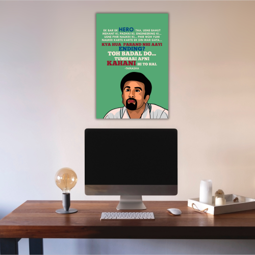 Tamasha Movie Ranbir Singh Quote Frame Poster Bollywood Movies Motivational Quote Wall Art Decor Ranbeer Kapoor Photo Frames Actress Deepika PadukonPosters Canvas Painting For Restraunt Cafe Students Bedroom Living Room Decoration Home Office wall Poster, Tamasha movie poster, Tamasha movie poster hd, Tamasha movie poster 4k, Tamasha movie dialouge poster, Tamasha movie quotes poster, Tamasha poster, Tamasha poster hd, Tamasha poster images, Tamasha poster 4k, Tamasha poster pinterest, Tamasha poster art