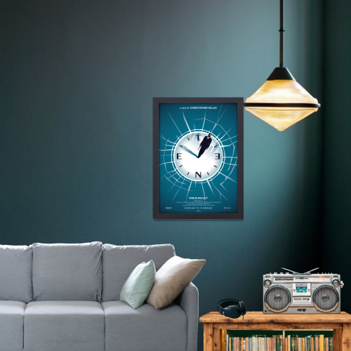 Tenet Film Poster Frame Action Sci-fi Movie Art work Framed Posters Hollywood Movies Canvas Painting Photo Frames for Wall Decor Living Room Bedroom  Study Room Restraunt Cafe Office & Home Decoration