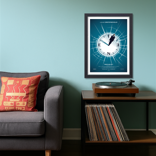 Tenet Film Poster Frame Action Sci-fi Movie Art work Framed Posters Hollywood Movies Canvas Painting Photo Frames for Wall Decor Living Room Bedroom  Study Room Restraunt Cafe Office & Home Decoration