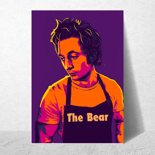 The Bear Drama Series Poster Frame Comedy Film Series Artwork Framed Posters American English Movies Canvas Painting Photo Frames For Wall Decor Living Room Bedroom  Study Room Restraunt Cafe Office Home Decoration