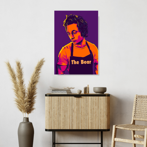 The Bear Drama Series Poster Frame Comedy Film Series Artwork Framed Posters American English Movies Canvas Painting Photo Frames For Wall Decor Living Room Bedroom  Study Room Restraunt Cafe Office Home Decoration