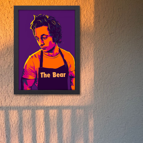 The Bear Drama Series Poster Frame Comedy Film Series Artwork Framed Posters American English Movies Canvas Painting Photo Frames For Wall Decor Living Room Bedroom  Study Room Restraunt Cafe Office Home Decoration