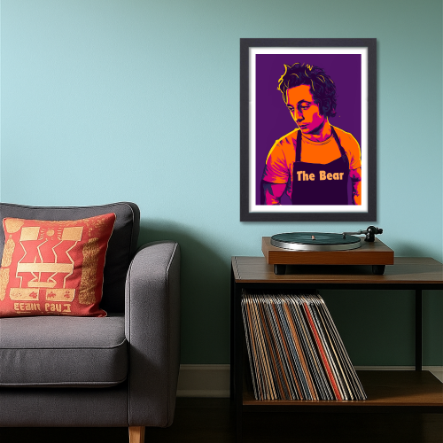 The Bear Drama Series Poster Frame Comedy Film Series Artwork Framed Posters American English Movies Canvas Painting Photo Frames For Wall Decor Living Room Bedroom  Study Room Restraunt Cafe Office Home Decoration