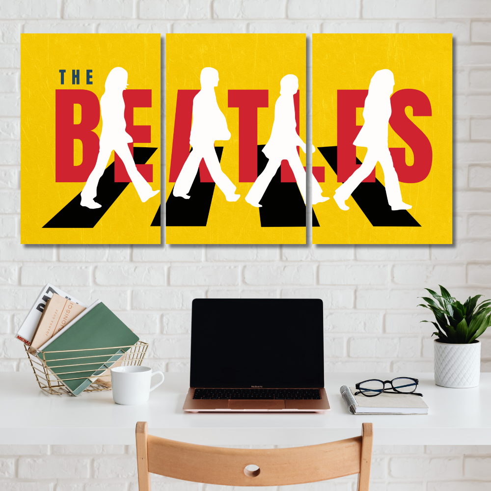 The Beatles Abbey Road 3-Piece Poster Iconic Band Wall Art