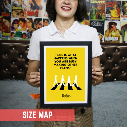 beatles music poster images, beatles music poster for sale, beatles music poster prints, beatles music poster print, beatles music poster art, beatles music poster vintage,  beatles music poster template, beatles music poster design, beatles music poster collection, beatles music poster, beatles band poster, beatles song poster, the beatles music poster, the beatles photo, the beatles images, Yellow Beatles quote poster with black text “Life is what happens when you are busy making other plans” 
