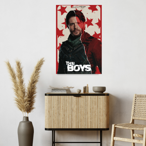 The Boys Series Poster Frame Film Drama Artwork Framed Posters Hollywood Movies Seasons Canvas Painting Photo Frames for Wall Decor Home Living Room Bedroom Office Study Room Cafe Decoration