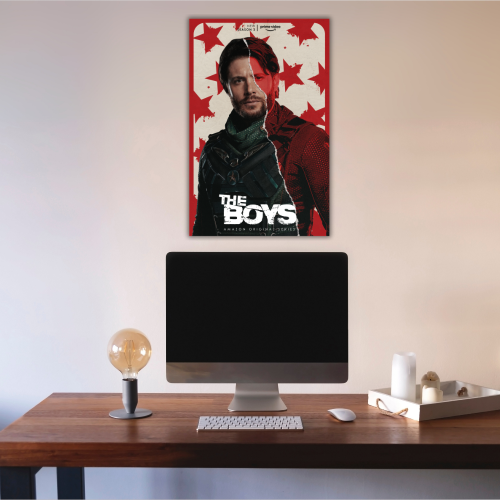 The Boys Series Poster Frame Film Drama Artwork Framed Posters Hollywood Movies Seasons Canvas Painting Photo Frames for Wall Decor Home Living Room Bedroom Office Study Room Cafe Decoration