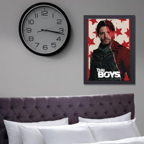 The Boys Series Poster Frame Film Drama Artwork Framed Posters Hollywood Movies Seasons Canvas Painting Photo Frames for Wall Decor Home Living Room Bedroom Office Study Room Cafe Decoration