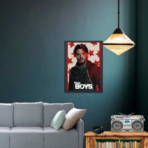 The Boys Series Poster Frame Film Drama Artwork Framed Posters Hollywood Movies Seasons Canvas Painting Photo Frames for Wall Decor Home Living Room Bedroom Office Study Room Cafe Decoration