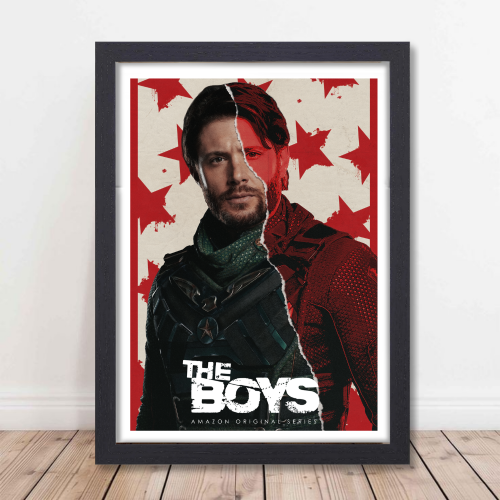 The Boys Series Poster Frame Film Drama Artwork Framed Posters Hollywood Movies Seasons Canvas Painting Photo Frames for Wall Decor Home Living Room Bedroom Office Study Room Cafe Decoration