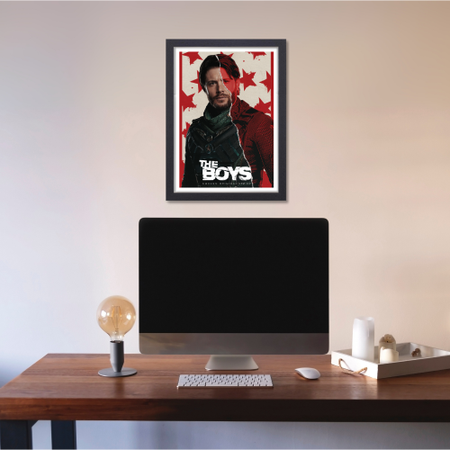 The Boys Series Poster Frame Film Drama Artwork Framed Posters Hollywood Movies Seasons Canvas Painting Photo Frames for Wall Decor Home Living Room Bedroom Office Study Room Cafe Decoration