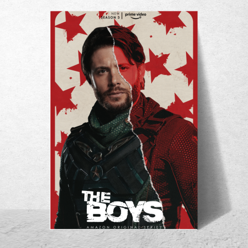 The Boys Series Poster Frame Film Drama Artwork Framed Posters Hollywood Movies Seasons Canvas Painting Photo Frames for Wall Decor Home Living Room Bedroom Office Study Room Cafe Decoration