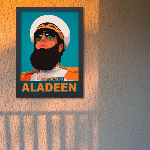 The Dictator Movie Poster Frame Aladeen Comedy Drama Framed Poster Movies Canvas Painting Art work Photo Frames For Wall Decor Living Room Bedroom  Study Room Restraunt Cafe Office & Home Decoration, the dictator aladeen posters, the dictator aladeen poster hd, the dictator aladeen poster download, the dictator poster, the  Great dictator poster, the dictator chaplin poster, the great dictator 1940 poster, the dictator poster framed, the dictator photo wall, the dictator photos, hollywood movies poster