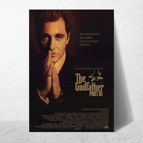 The Godfather Film Poster Frame Hollywood Movies Series Framed Posters Movie Artwork Canvas Painting Photo Frames For Wall Decor Living Room Bedroom  Study Room Restraunt Cafe Office Home Decoration