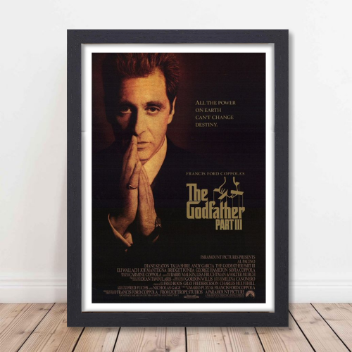 The Godfather Film Poster Frame Hollywood Movies Series Framed Posters Movie Artwork Canvas Painting Photo Frames For Wall Decor Living Room Bedroom  Study Room Restraunt Cafe Office Home Decoration