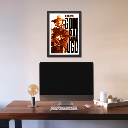 The Good, the Bad and the Ugly Movie Poster Frame Western Action Film Art work Framed Posters Hollywood Movies Canvas Painting Photo Frames For Wall Decor Living Room Bedroom  Study Room Restraunt Cafe Office & Home Decoration, The Good, the Bad and the Ugly movie poster, The Good, the Bad and the Ugly movie poster original, The Good, the Bad and the Ugly movie poster framed, The Good, the Bad and the Ugly 1966 movie poster, The Good, the Bad and the Ugly official movie poster