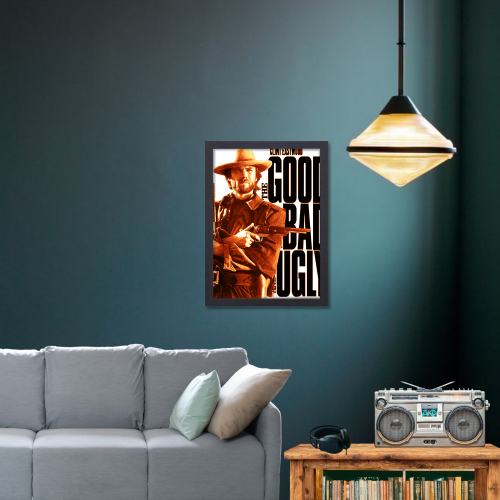 The Good, the Bad and the Ugly Movie Poster Frame Western Action Film Art work Framed Posters Hollywood Movies Canvas Painting Photo Frames For Wall Decor Living Room Bedroom  Study Room Restraunt Cafe Office & Home Decoration, The Good, the Bad and the Ugly movie poster, The Good, the Bad and the Ugly movie poster original, The Good, the Bad and the Ugly movie poster framed, The Good, the Bad and the Ugly 1966 movie poster, The Good, the Bad and the Ugly official movie poster
