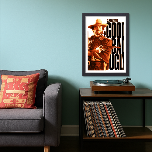 The Good, the Bad and the Ugly Movie Poster Frame Western Action Film Art work Framed Posters Hollywood Movies Canvas Painting Photo Frames For Wall Decor Living Room Bedroom  Study Room Restraunt Cafe Office & Home Decoration, The Good, the Bad and the Ugly movie poster, The Good, the Bad and the Ugly movie poster original, The Good, the Bad and the Ugly movie poster framed, The Good, the Bad and the Ugly 1966 movie poster, The Good, the Bad and the Ugly official movie poster