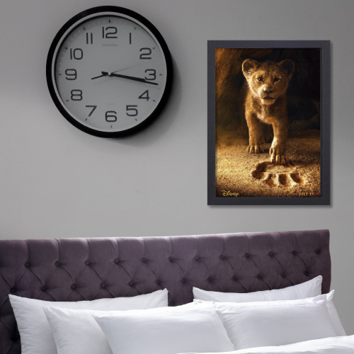 The lion KIng Movie Poster Frame Family Adventure Film Artwork Framed Posters Hollywood Movies Canvas Painting Photo Frames for for Wall Decor Home Decoration Living Room Bedroom Office Study Room Cafe Restraunt