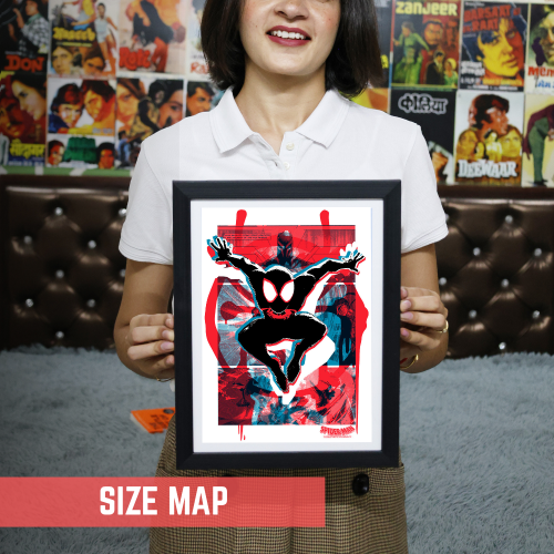 Spider Man Movie Poster Frame Comic book character Film Framed Posters Hollywood Movies Art work Canvas Painting Photo Frames For Wall Decor Living Room Bedroom Art Study Room Restraunt Cafe Office & Home Decoration