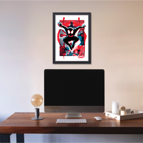 Spider Man Movie Poster Frame Comic book character Film Framed Posters Hollywood Movies Art work Canvas Painting Photo Frames For Wall Decor Living Room Bedroom Art Study Room Restraunt Cafe Office & Home Decoration