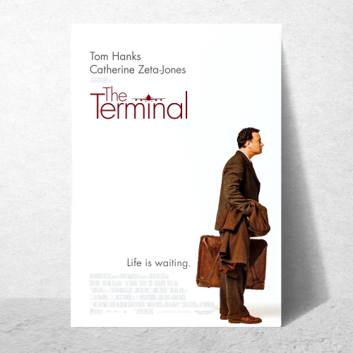 The Terminal Movie Poster Frame Comedy Romance Film Art work Framed Posters Hollywood Movies Canvas Painting Photo Frames for Wall Decor Home Decoration Living Room Bedroom Office Study Room Cafe