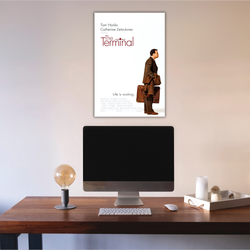 The Terminal Movie Poster Frame Comedy Romance Film Artwork Framed Posters Hollywood Movies Canvas Painting Photo Frames for Wall Decor Home Decoration Living Room Bedroom Office Study Room Cafe, the terminal poster, the terminal poster hd, the terminal movie poster, the terminal list poster, the terminal 2004 poster, the terminal official poster, the terminal man poster, the terminal list movie poster, the terminal 2004 movie poster, the terminal list movie poster, the terminal posters, the terminal poster