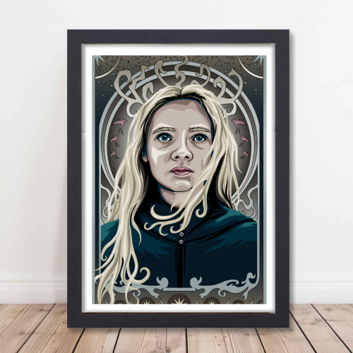The Witcher Drama Series Poster Frame CIRI Fictional Character Artwork Framed Posters Hollywood Movies Seasons Canvas Painting Photo Frames for Wall Decor Home Decoration Restraunt Cafe Living Room Dining Hall Bedroom Gaming rooms