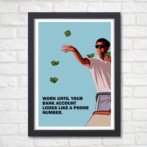 The Wolf of Wall Street Movie Poster Frame Hollywood Movies Framed Posters Film Cinema Artwork Canvas Painting Photo Frames For Wall Decor Living Room Bedroom  Study Room Restraunt Cafe Office & Home Decoration, the wolf of wall street movie poster,the wolf of wall street original movie poster, the wolf of wall street movie poster framed, the wolf of wall street movie poster hd, the wolf of wall street cinema poster, the wolf of wall street signed movie poster, the wolf of wall street official movie poster