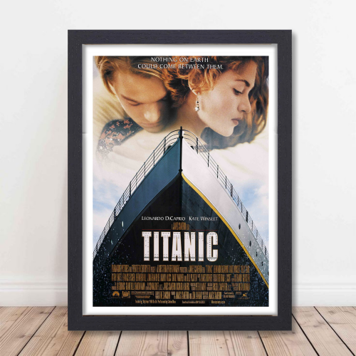 Titanic Movie Poster Frame Hollywood Movies Romance Art work Framed Posters Film Action Artwork Canvas Painting Photo Frames For Wall Decor Living Room Bedroom  Study Room Restraunt Cafe Office & Home Decoration