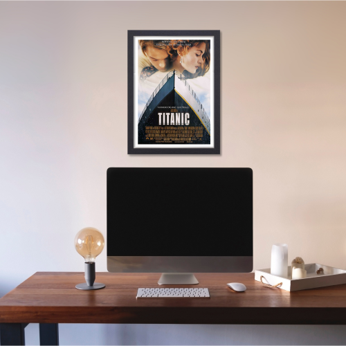 Titanic Movie Poster Frame Hollywood Movies Romance Art work Framed Posters Film Action Artwork Canvas Painting Photo Frames For Wall Decor Living Room Bedroom  Study Room Restraunt Cafe Office & Home Decoration
