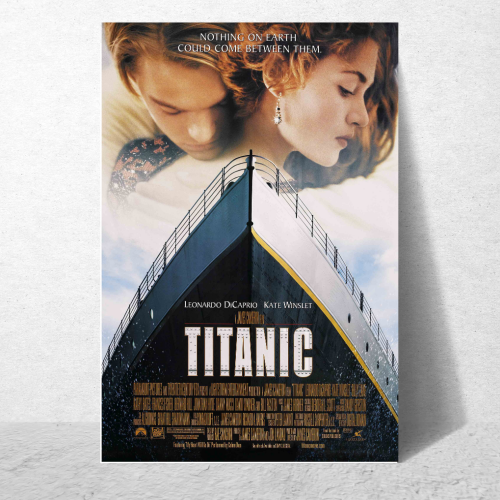 Titanic Movie Poster Frame Hollywood Movies Romance Art work Framed Posters Film Action Artwork Canvas Painting Photo Frames For Wall Decor Living Room Bedroom  Study Room Restraunt Cafe Office & Home Decoration
