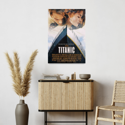 Titanic Movie Poster Frame Hollywood Movies Romance Art work Framed Posters Film Action Artwork Canvas Painting Photo Frames For Wall Decor Living Room Bedroom  Study Room Restraunt Cafe Office & Home Decoration