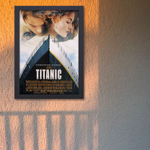 Titanic Movie Poster Frame Hollywood Movies Romance Art work Framed Posters Film Action Artwork Canvas Painting Photo Frames For Wall Decor Living Room Bedroom  Study Room Restraunt Cafe Office & Home Decoration