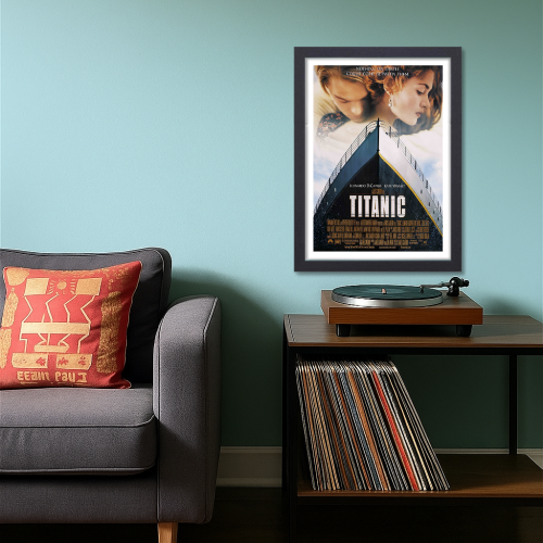 Titanic Movie Poster Frame Hollywood Movies Romance Art work Framed Posters Film Action Artwork Canvas Painting Photo Frames For Wall Decor Living Room Bedroom  Study Room Restraunt Cafe Office & Home Decoration
