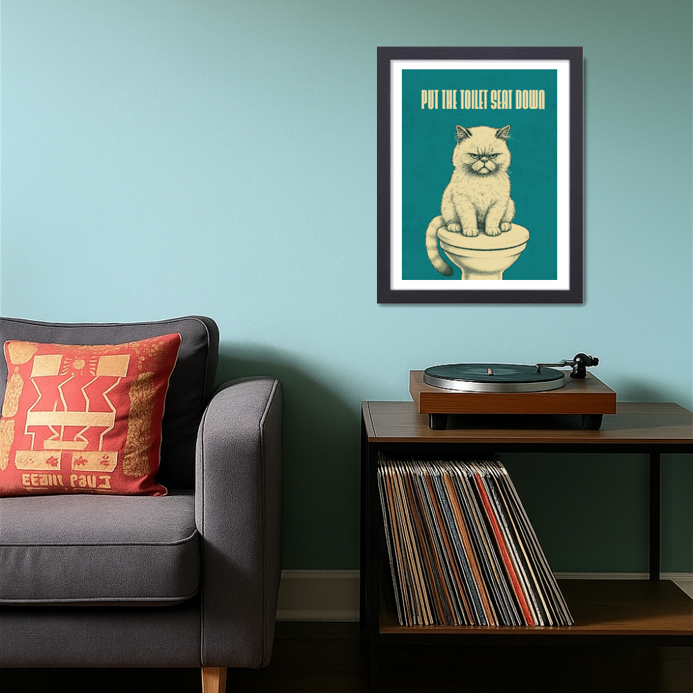 Funny Toilet Wall frame, Toilet Frames for wall decor, Bathroom Frames wall decor, Funny Toilet Quote wall Framed Poster, Toilet rules Poster