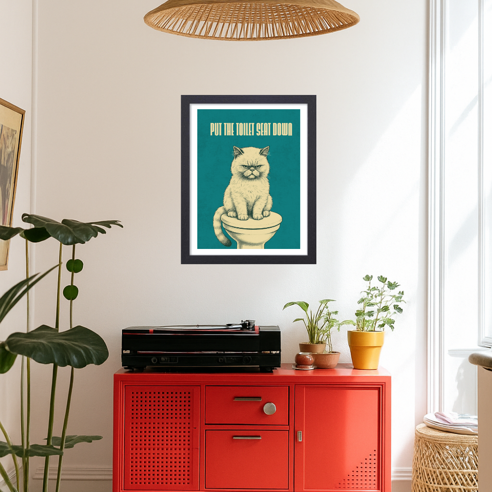 Funny Toilet Wall frame, Toilet Frames for wall decor, Bathroom Frames wall decor, Funny Toilet Quote wall Framed Poster, Toilet rules Poster