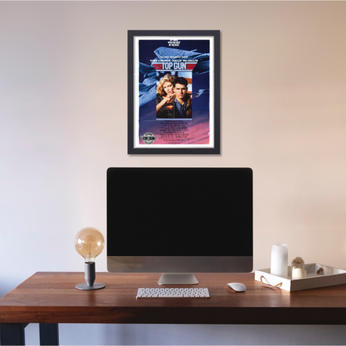 Top Gun Marveric Movie Poster Frame Action Thriller Film Framed Posters Hollywood Movies Artwork Canvas Painting Photo Frames  For Wall Decor Living Room Bedroom  Study Room Restraunt Cafe Office & Home Decoration Artwork