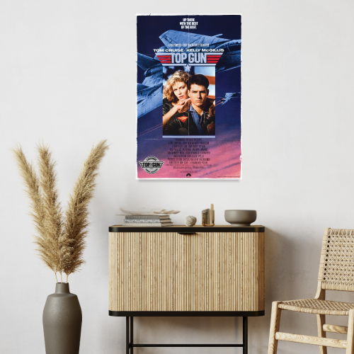 Top Gun Marveric Movie Poster Frame Action Thriller Film Framed Posters Hollywood Movies Artwork Canvas Painting Photo Frames  For Wall Decor Living Room Bedroom  Study Room Restraunt Cafe Office & Home Decoration Artwork