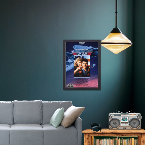 Top Gun Marveric Movie Poster Frame Action Thriller Film Framed Posters Hollywood Movies Artwork Canvas Painting Photo Frames  For Wall Decor Living Room Bedroom  Study Room Restraunt Cafe Office & Home Decoration Artwork