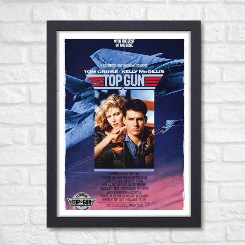 Top Gun Marveric Movie Poster Frame Action Thriller Film Framed Posters Hollywood Movies Artwork Canvas Painting Photo Frames  For Wall Decor Living Room Bedroom  Study Room Restraunt Cafe Office & Home Decoration Artwork