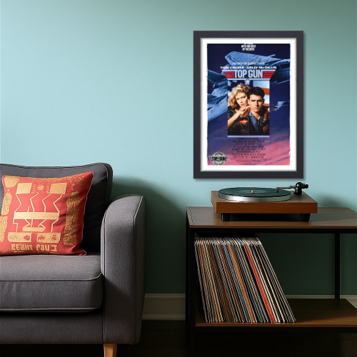 Top Gun Marveric Movie Poster Frame Action Thriller Film Framed Posters Hollywood Movies Artwork Canvas Painting Photo Frames  For Wall Decor Living Room Bedroom  Study Room Restraunt Cafe Office & Home Decoration Artwork
